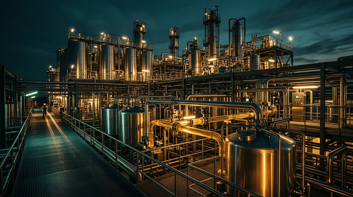 Oil Refining Workflow Stages